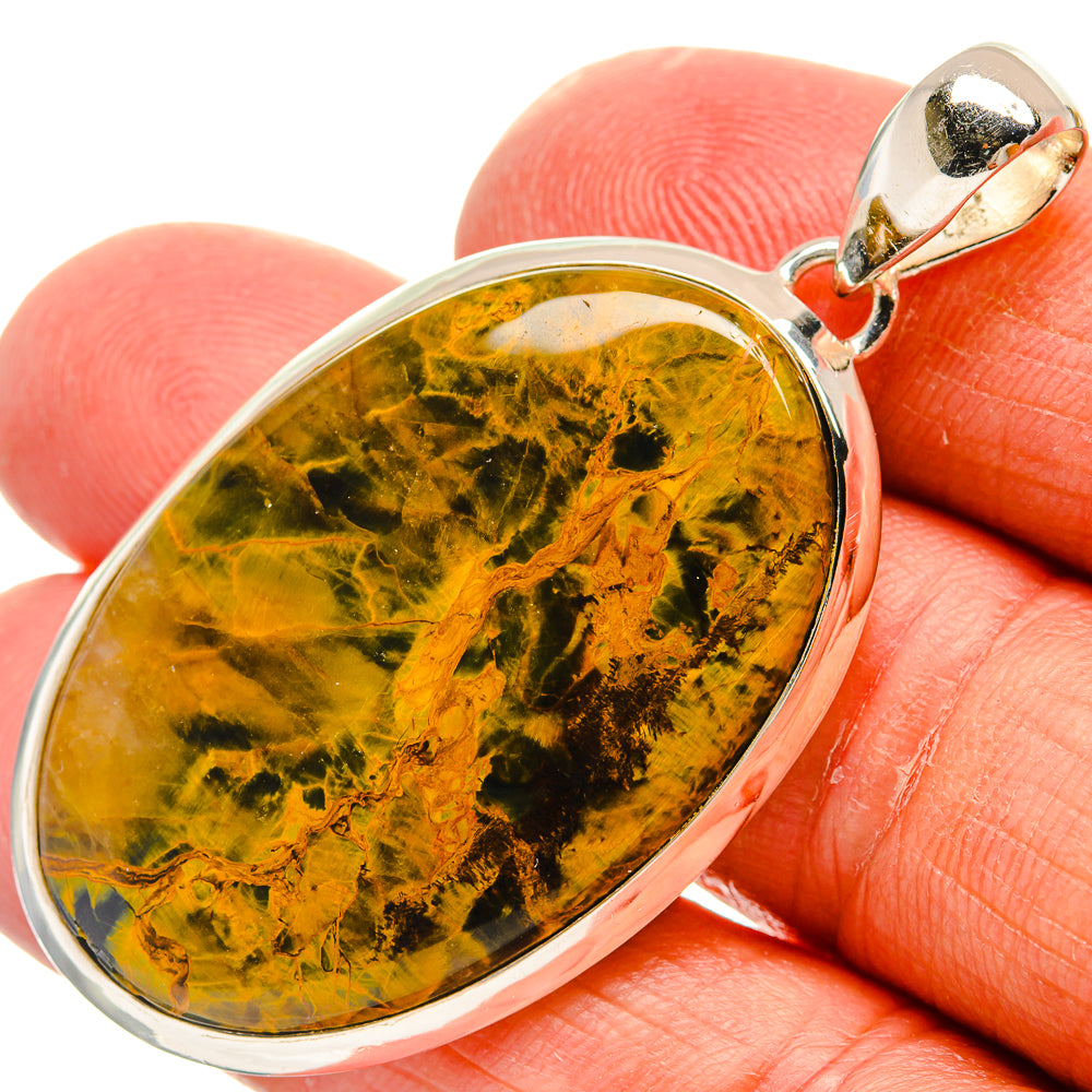 Golden Pietersite Pendants handcrafted by Anasilvercos - PD24773