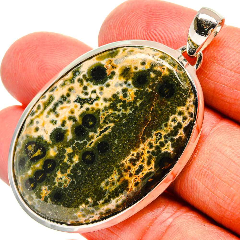 Ocean Jasper Pendants handcrafted by Anasilvercos - PD24774
