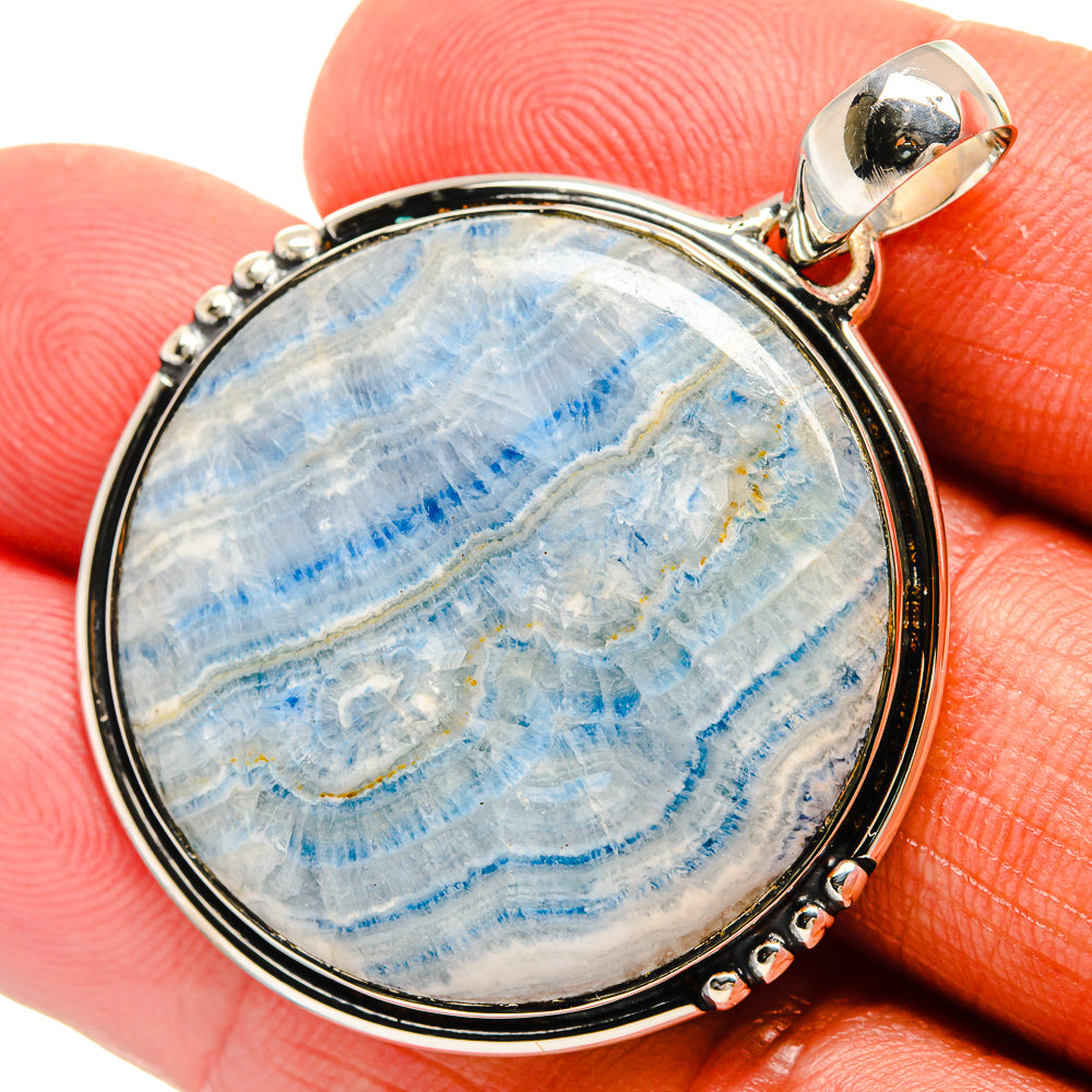 Blue Scheelite Pendants handcrafted by Anasilvercos - PD24812