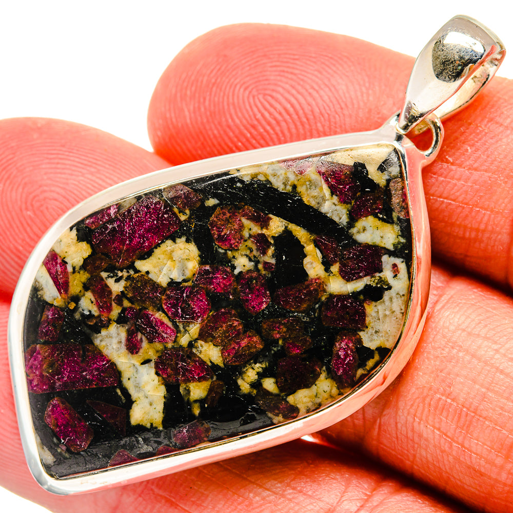 Russian Eudialyte Pendants handcrafted by Anasilvercos - PD24821