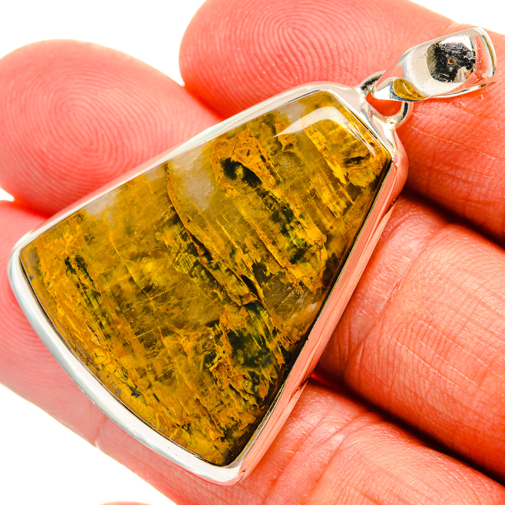 Golden Pietersite Pendants handcrafted by Anasilvercos - PD24823