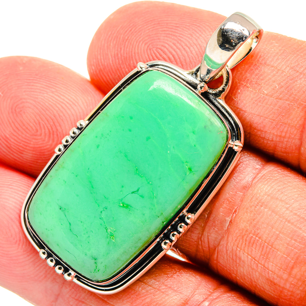 Chrysoprase Pendants handcrafted by Anasilvercos - PD24826