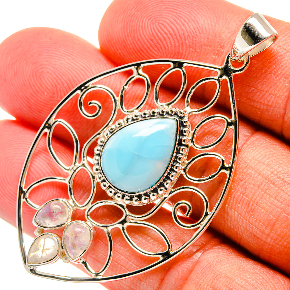 Larimar Pendants handcrafted by Anasilvercos - PD24834