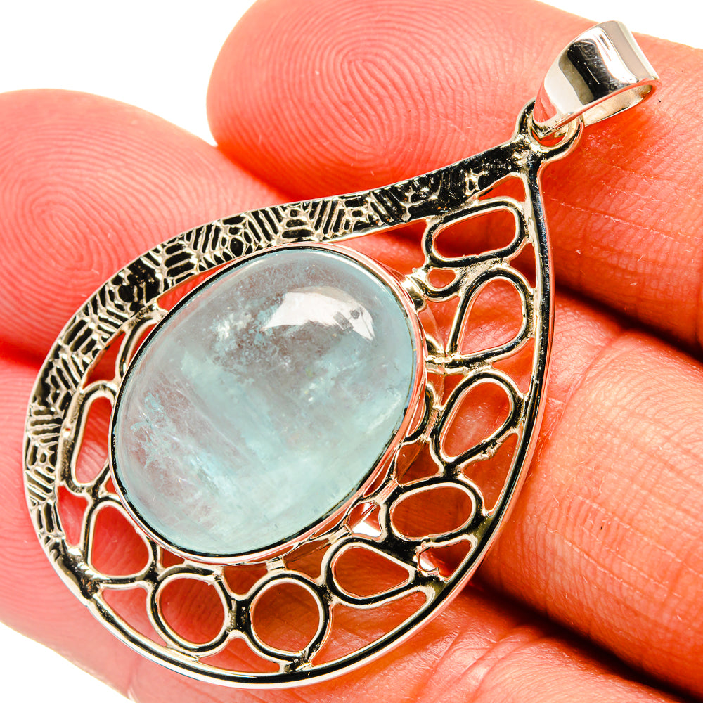Aquamarine Pendants handcrafted by Anasilvercos - PD24838