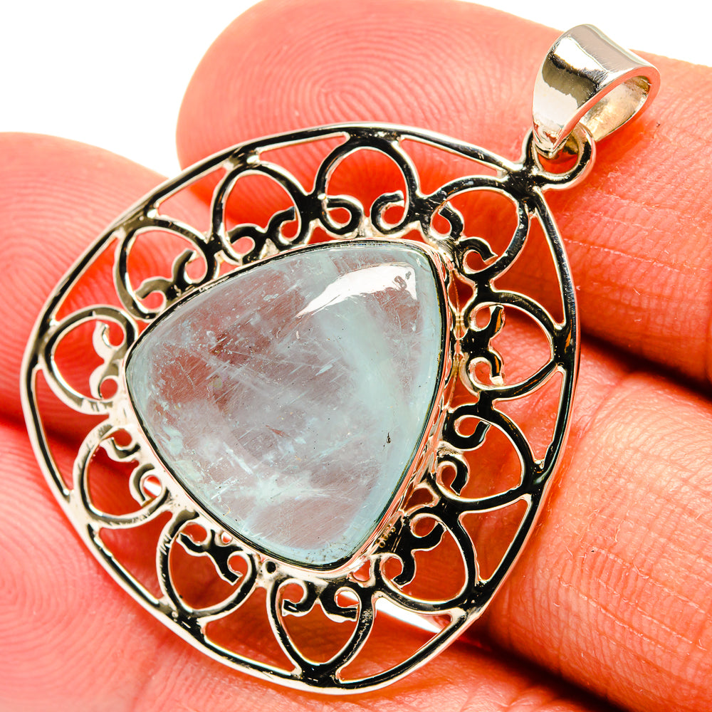 Aquamarine Pendants handcrafted by Anasilvercos - PD24839