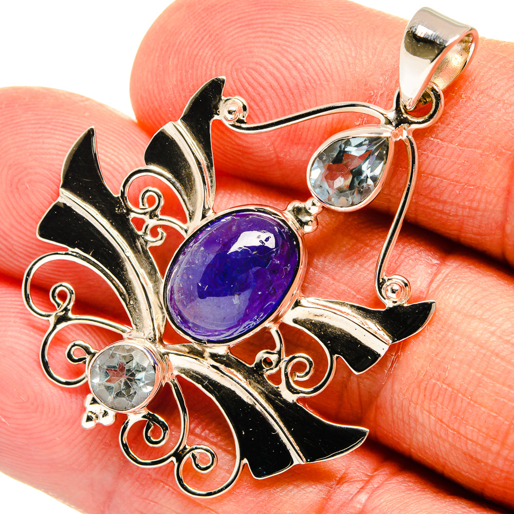 Tanzanite Pendants handcrafted by Anasilvercos - PD24855