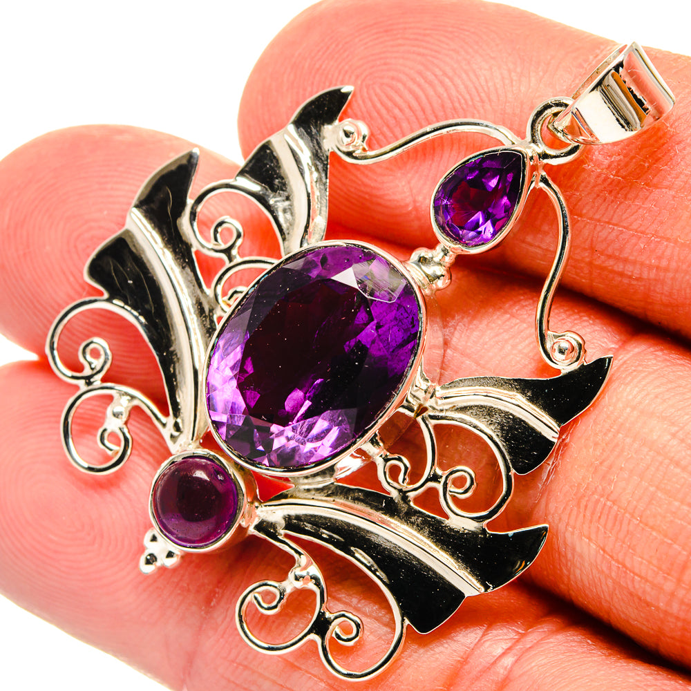 Amethyst Pendants handcrafted by Anasilvercos - PD24860