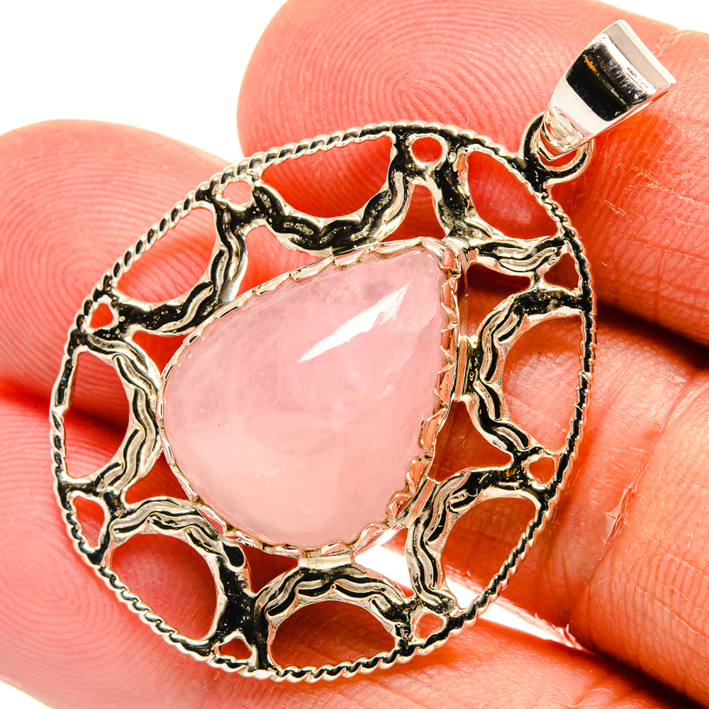 Morganite Pendants handcrafted by Anasilvercos - PD24865