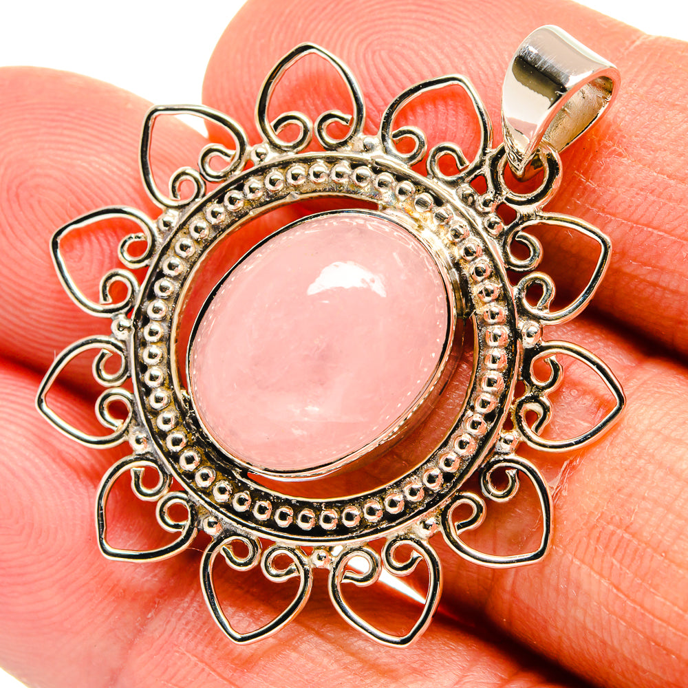 Morganite Pendants handcrafted by Anasilvercos - PD24866
