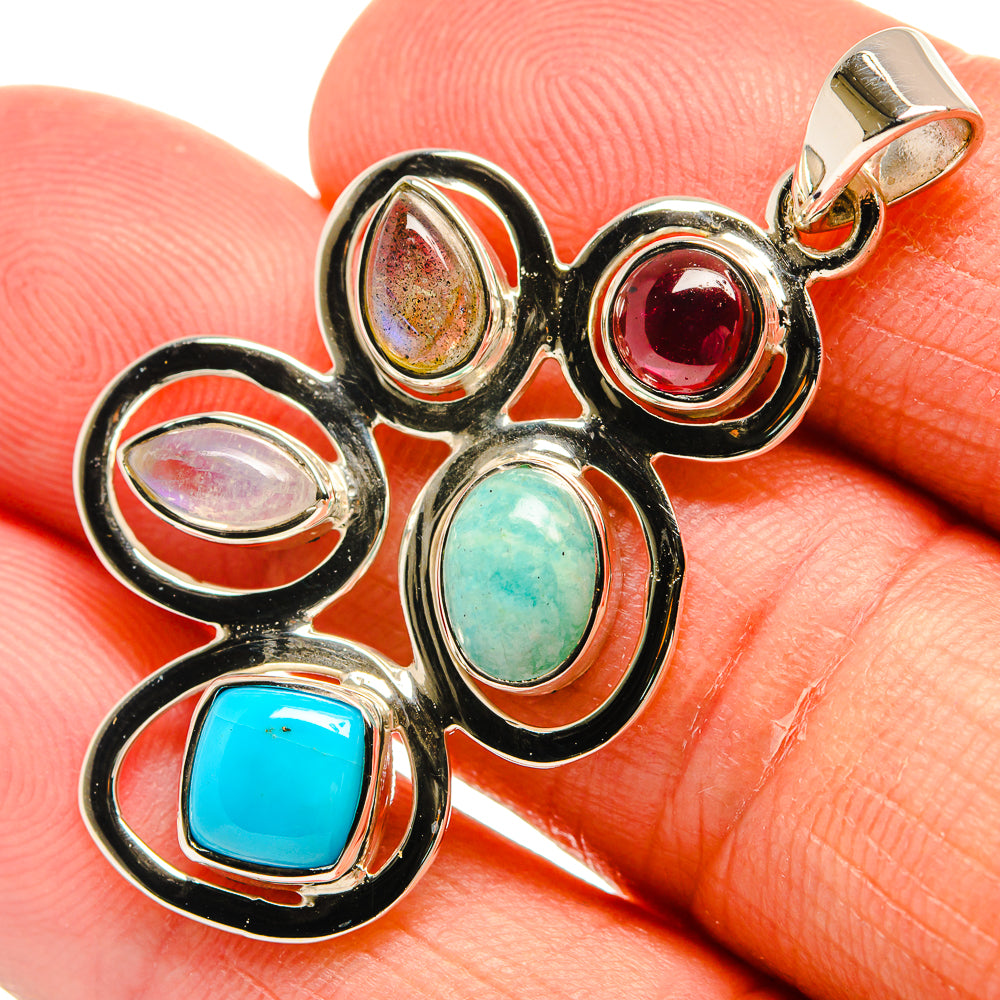 Sleeping Beauty Turquoise Pendants handcrafted by Anasilvercos - PD24867