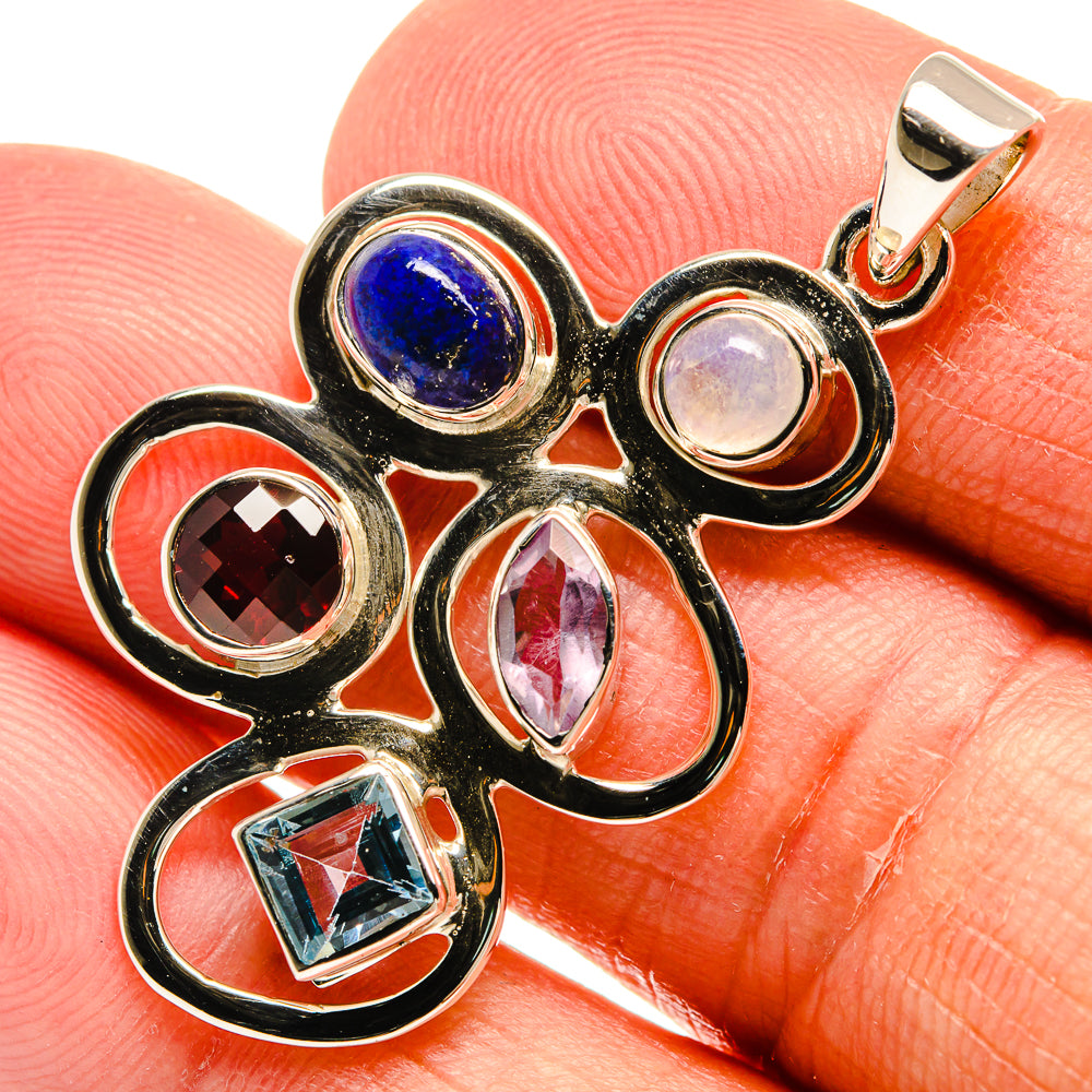 Lapis Lazuli Pendants handcrafted by Anasilvercos - PD24868
