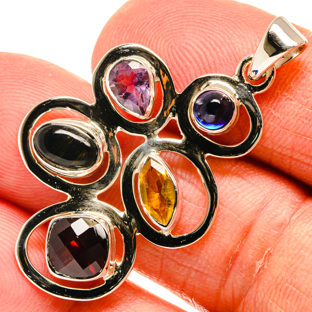 Garnet Pendants handcrafted by Anasilvercos - PD24871