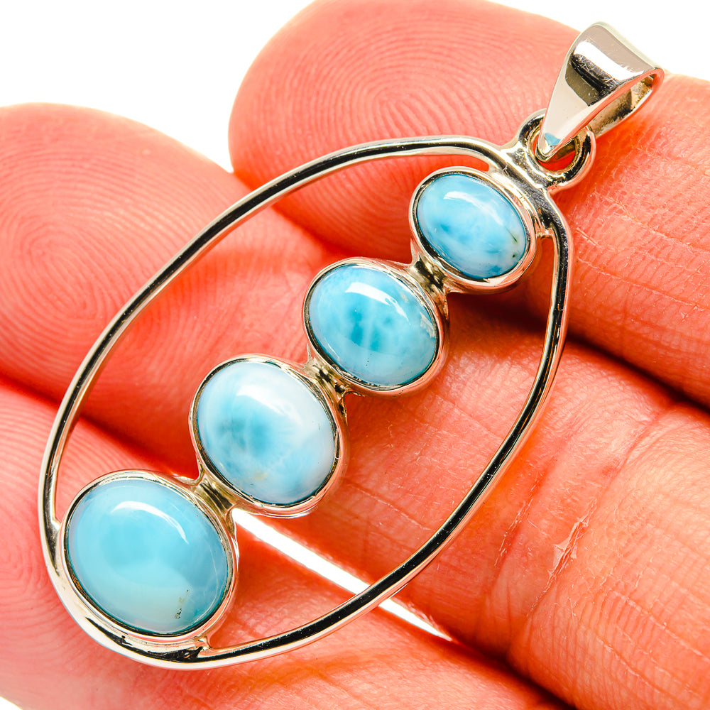 Larimar Pendants handcrafted by Anasilvercos - PD24881