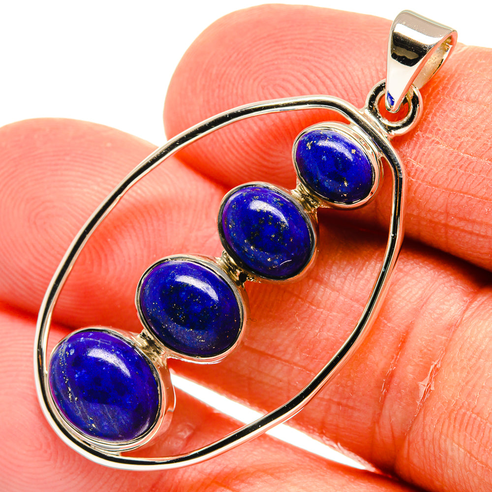 Lapis Lazuli Pendants handcrafted by Anasilvercos - PD24885