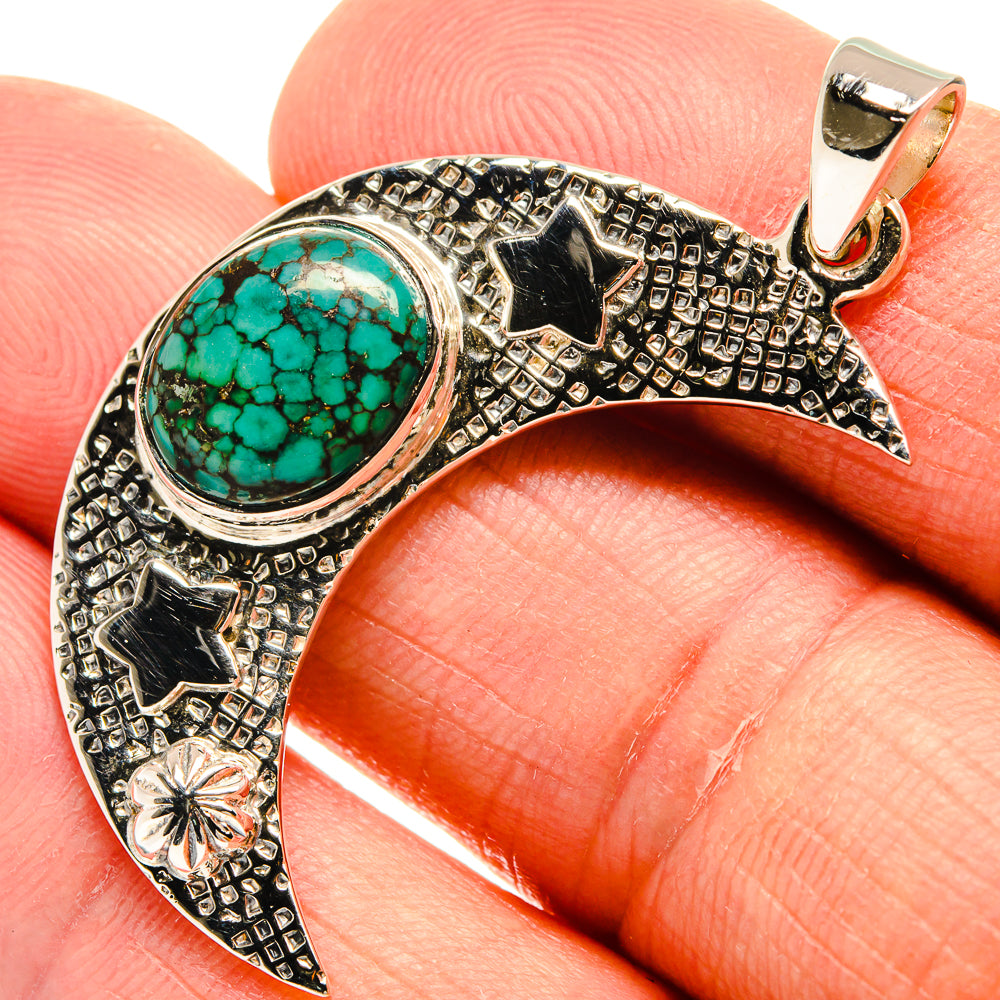 Tibetan Turquoise Pendants handcrafted by Anasilvercos - PD24887
