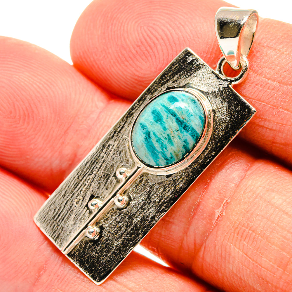 Amazonite Pendants handcrafted by Anasilvercos - PD24892