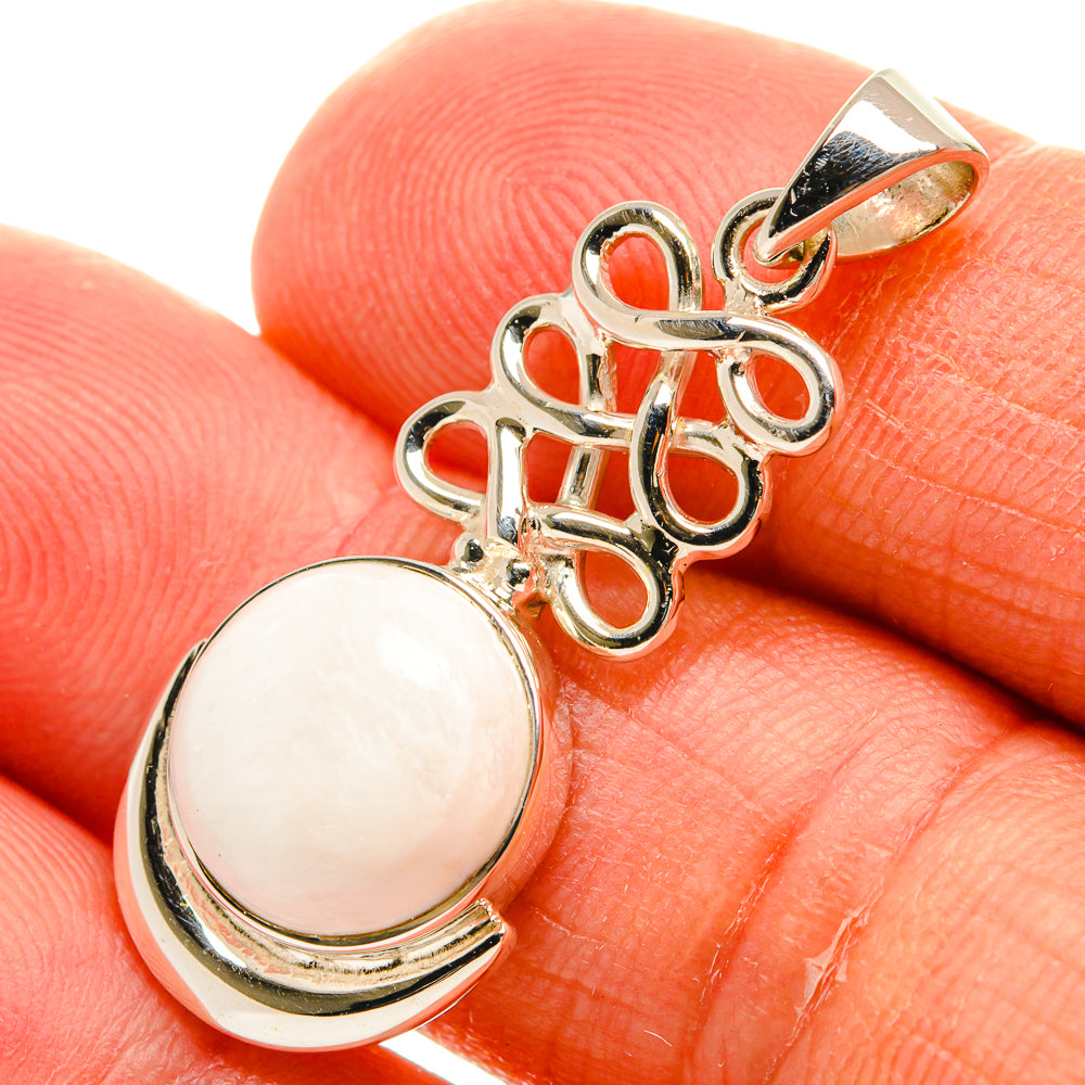 Rainbow Moonstone Pendants handcrafted by Anasilvercos - PD24898