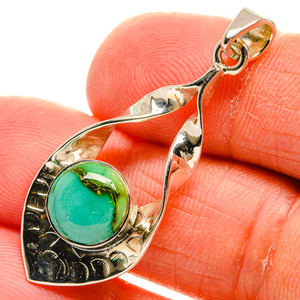 Tibetan Turquoise Pendants handcrafted by Anasilvercos - PD24912