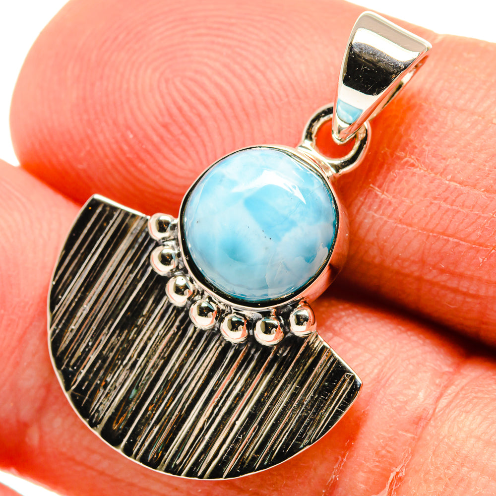 Larimar Pendants handcrafted by Anasilvercos - PD24921