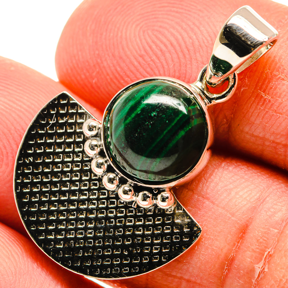 Malachite Pendants handcrafted by Anasilvercos - PD24922