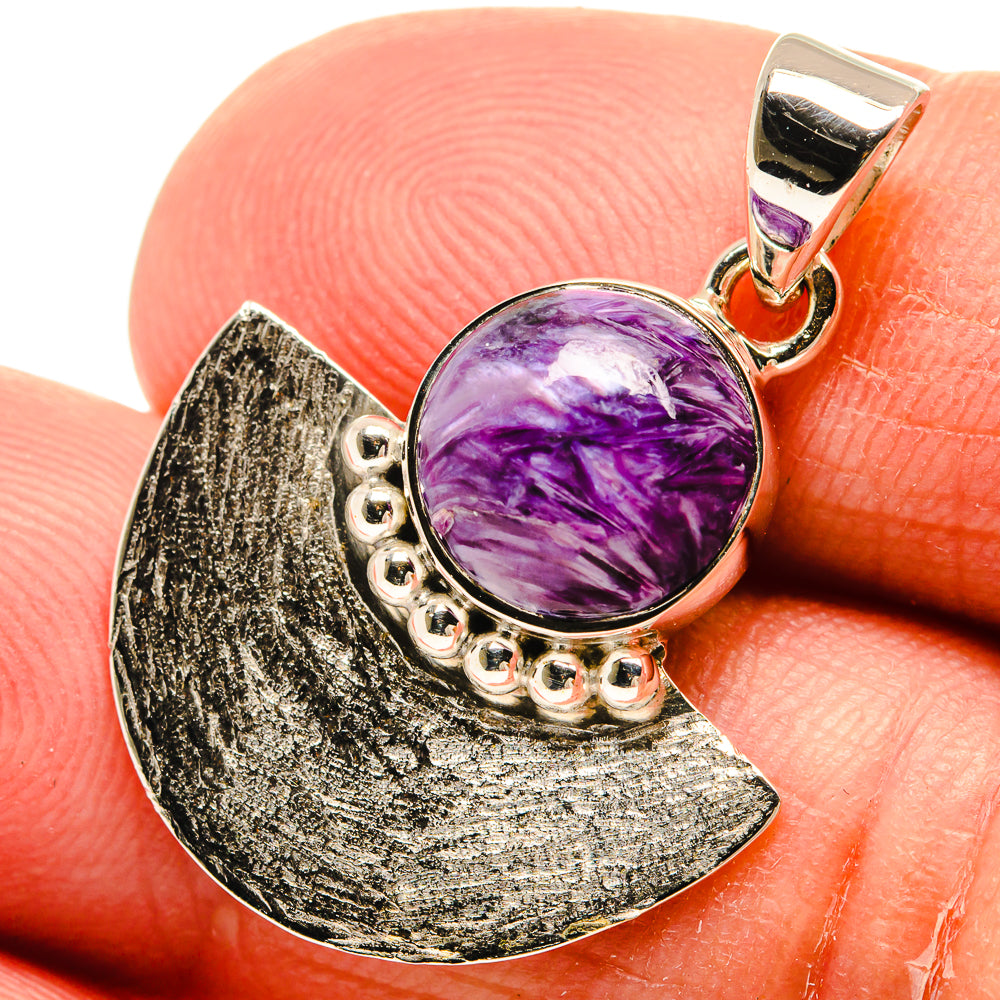 Charoite Pendants handcrafted by Anasilvercos - PD24923