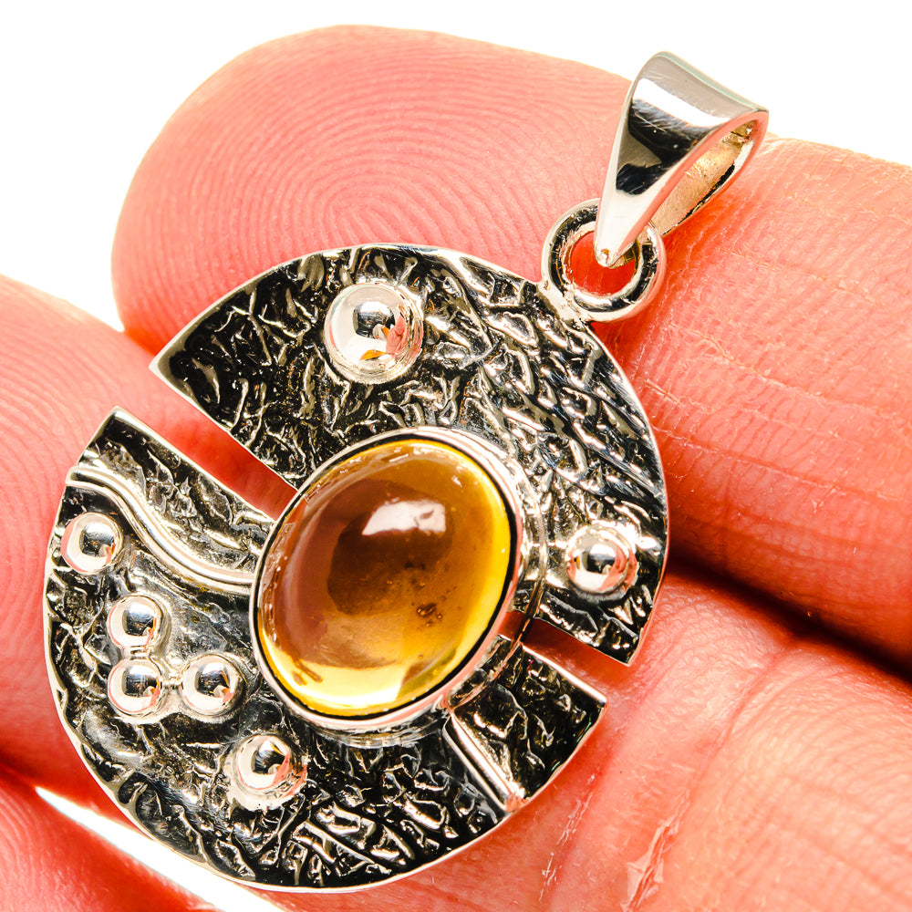 Citrine Pendants handcrafted by Anasilvercos - PD24931