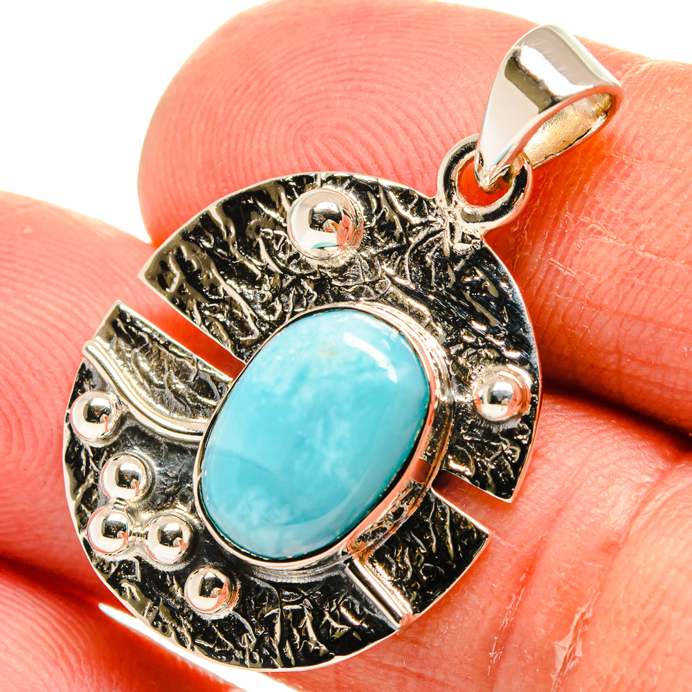 Larimar Pendants handcrafted by Anasilvercos - PD24932