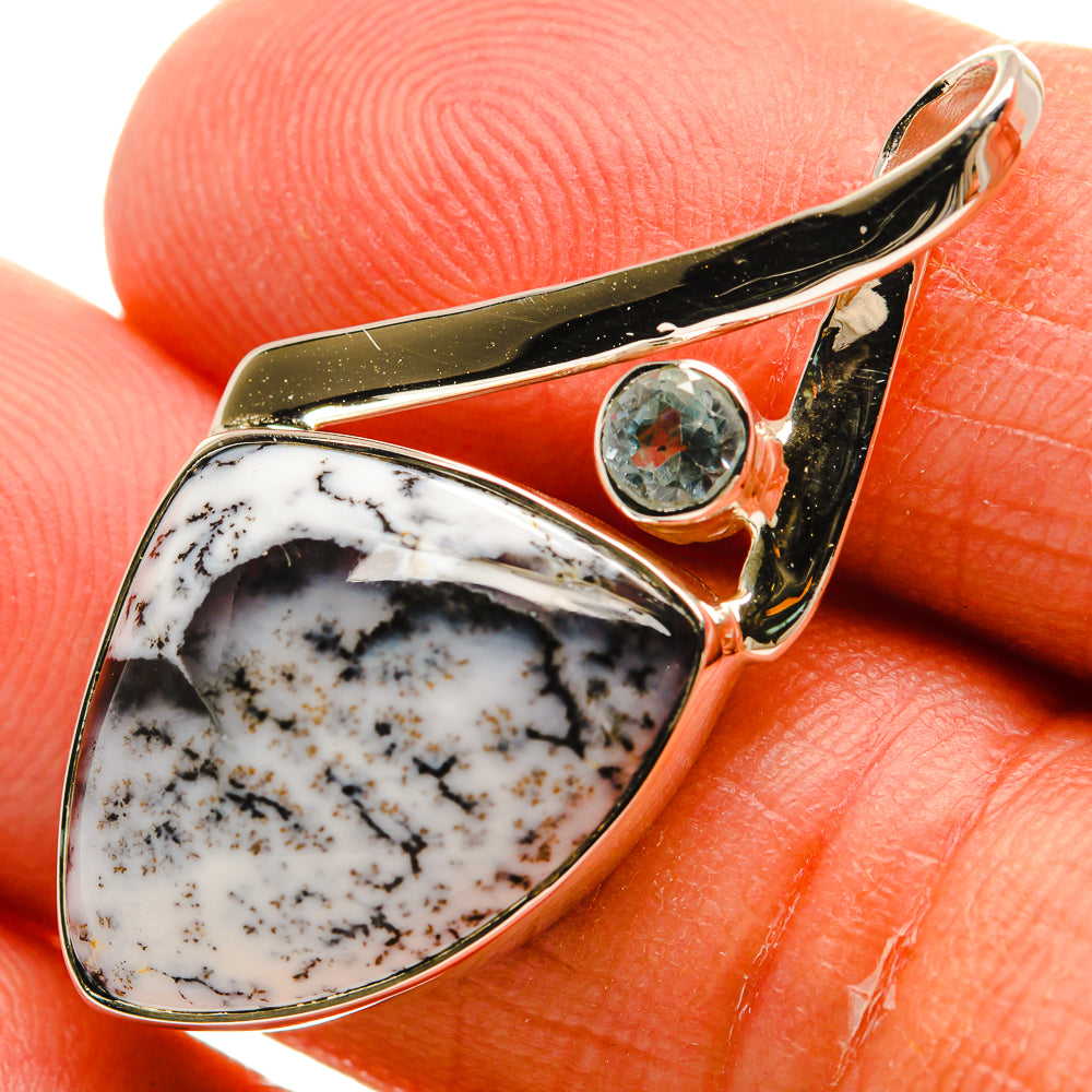 Dendritic Opal Pendants handcrafted by Anasilvercos - PD24946