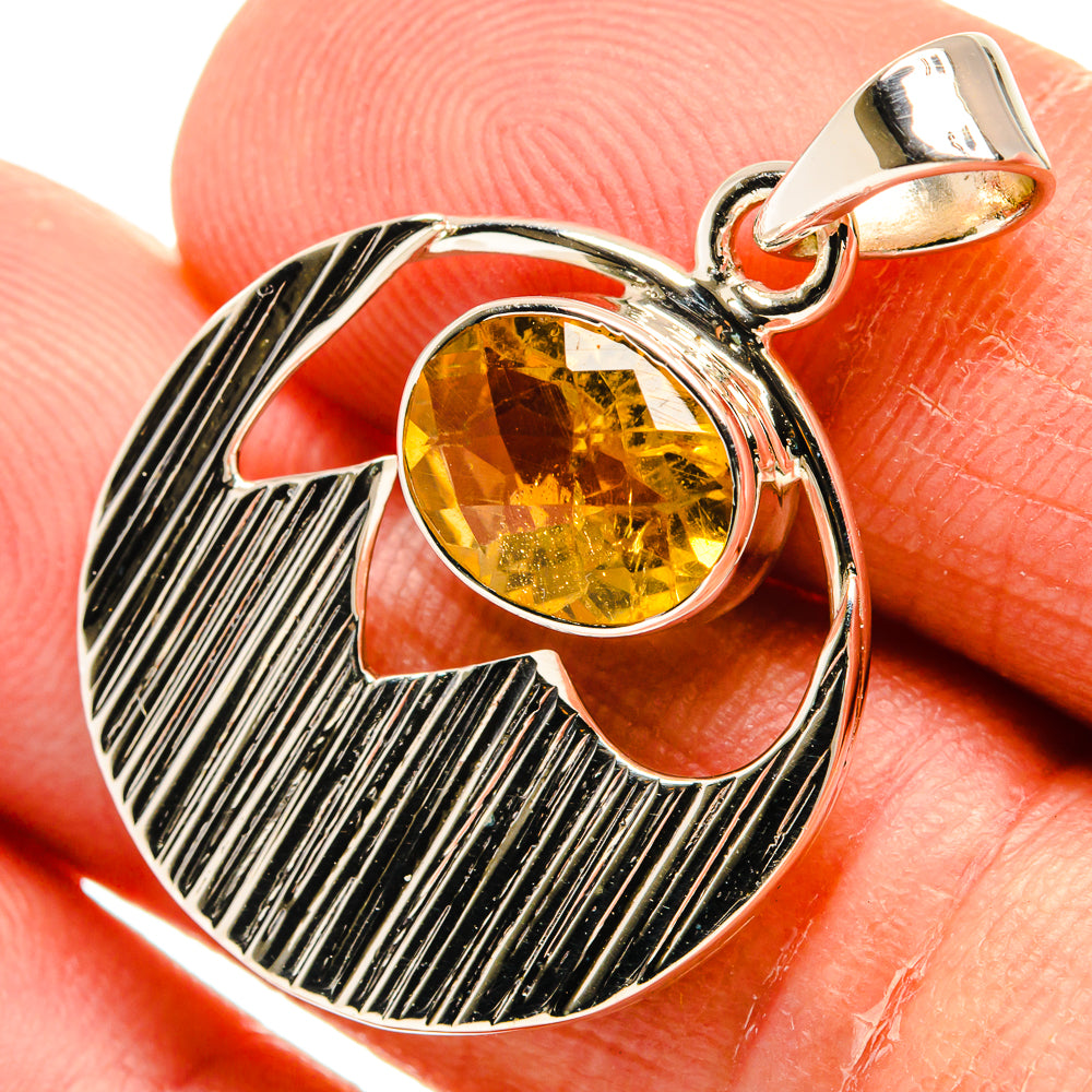 Citrine Pendants handcrafted by Anasilvercos - PD24954