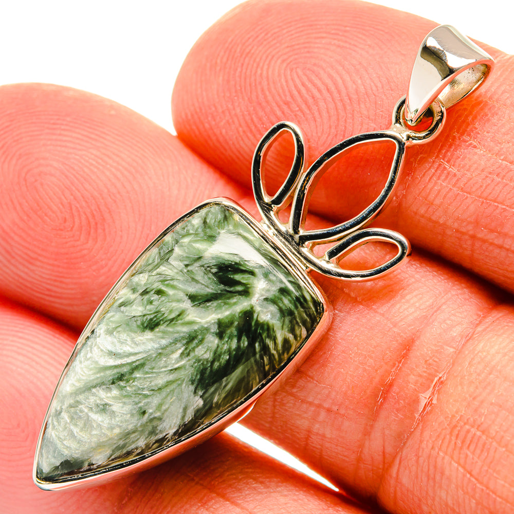 Seraphinite Pendants handcrafted by Anasilvercos - PD24958