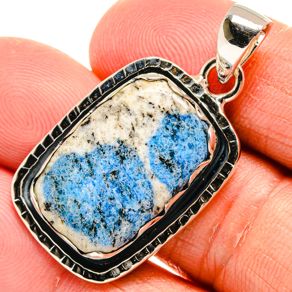 K2 Blue Azurite Pendants handcrafted by Anasilvercos - PD24961