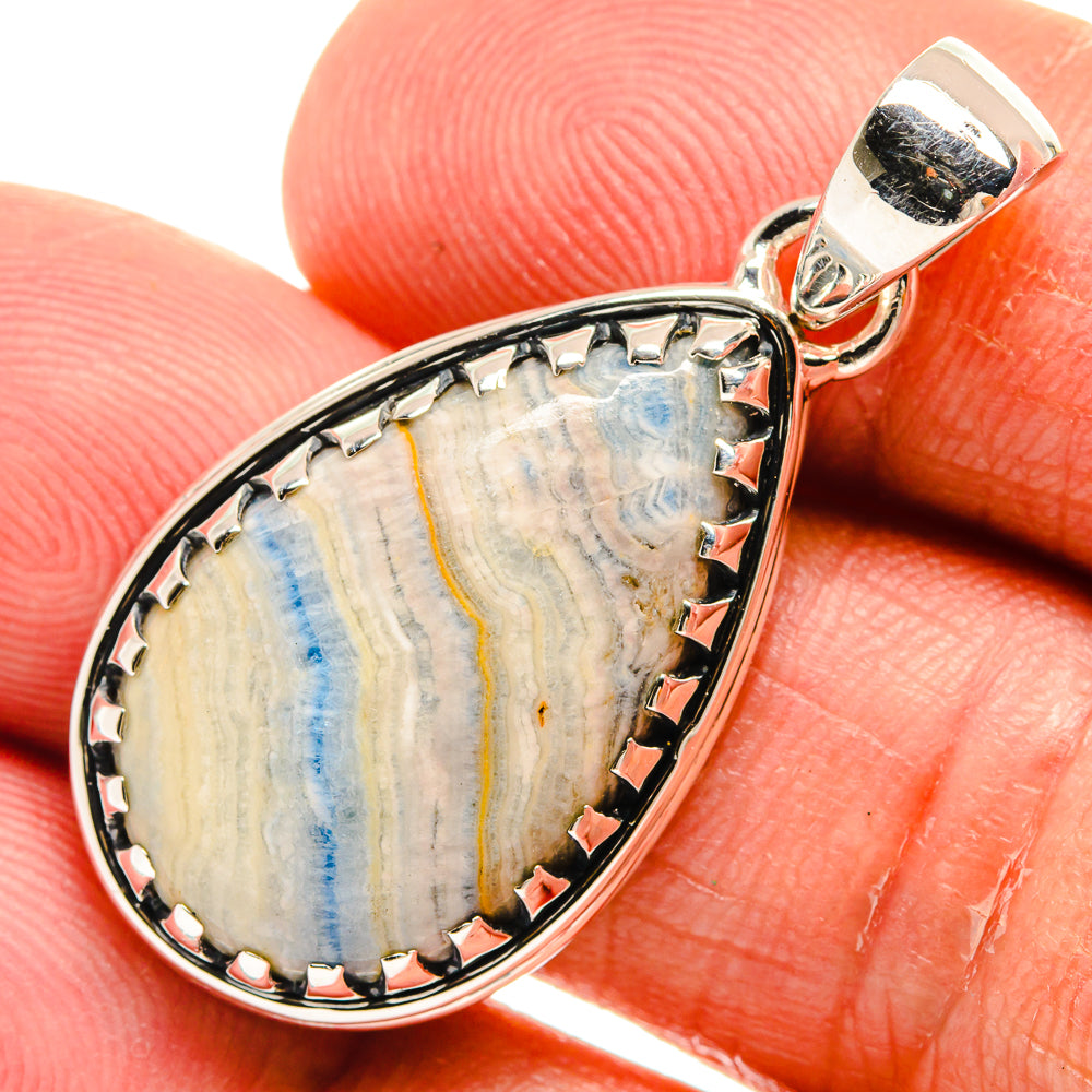 Blue Scheelite Pendants handcrafted by Anasilvercos - PD24962