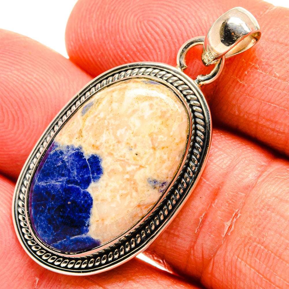 Sodalite Pendants handcrafted by Anasilvercos - PD24965