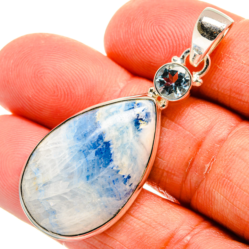 Blue Scheelite Pendants handcrafted by Anasilvercos - PD24994