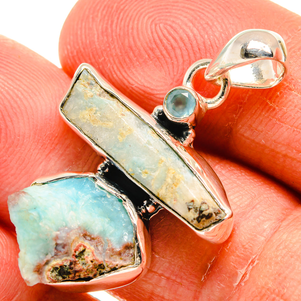 Larimar Pendants handcrafted by Anasilvercos - PD25014