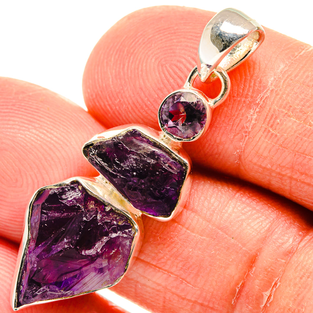 Amethyst Pendants handcrafted by Anasilvercos - PD25017