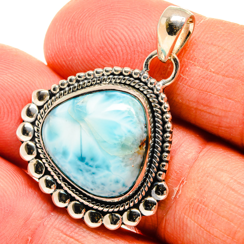 Larimar Pendants handcrafted by Anasilvercos - PD25034
