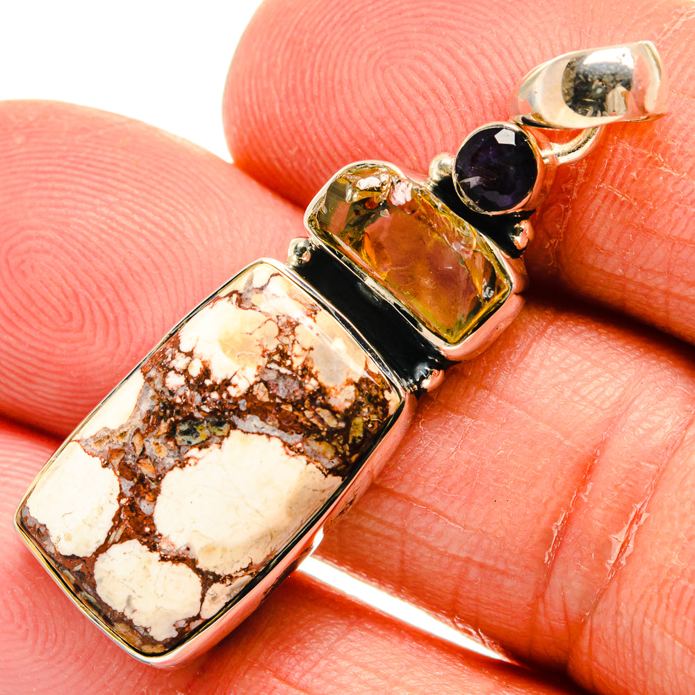 Wild Horse Jasper Pendants handcrafted by Anasilvercos - PD25045