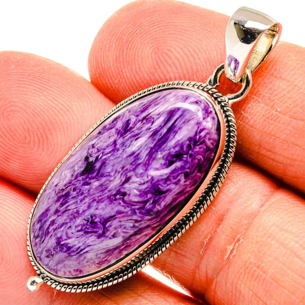 Charoite Pendants handcrafted by Anasilvercos - PD25053
