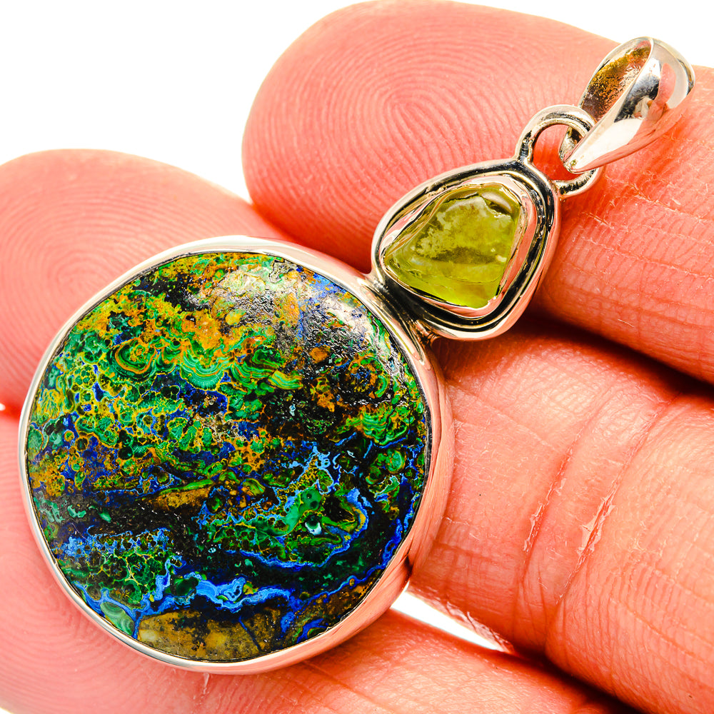 Azurite Pendants handcrafted by Anasilvercos - PD25054