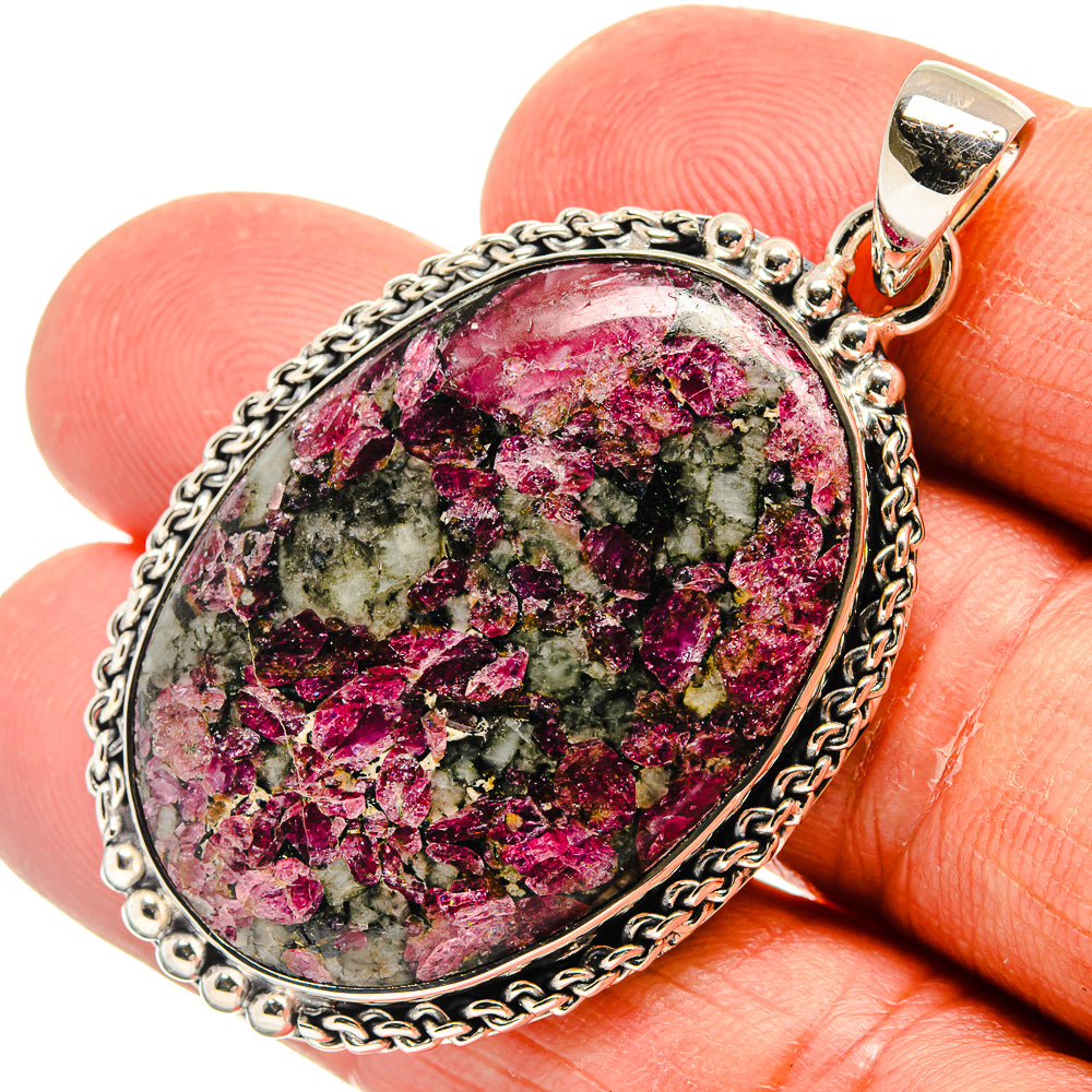 Russian Eudialyte Pendants handcrafted by Anasilvercos - PD25057