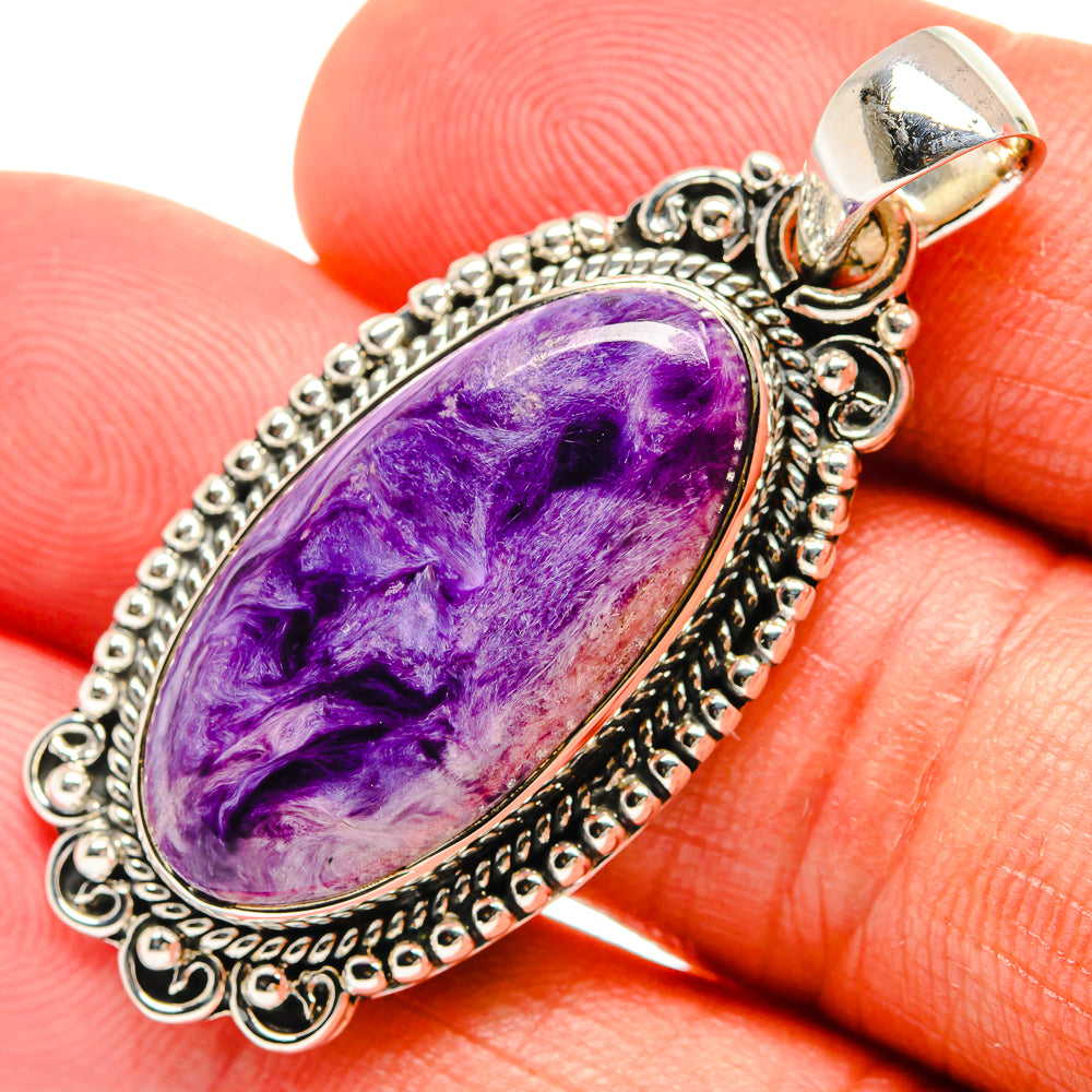Charoite Pendants handcrafted by Anasilvercos - PD25077