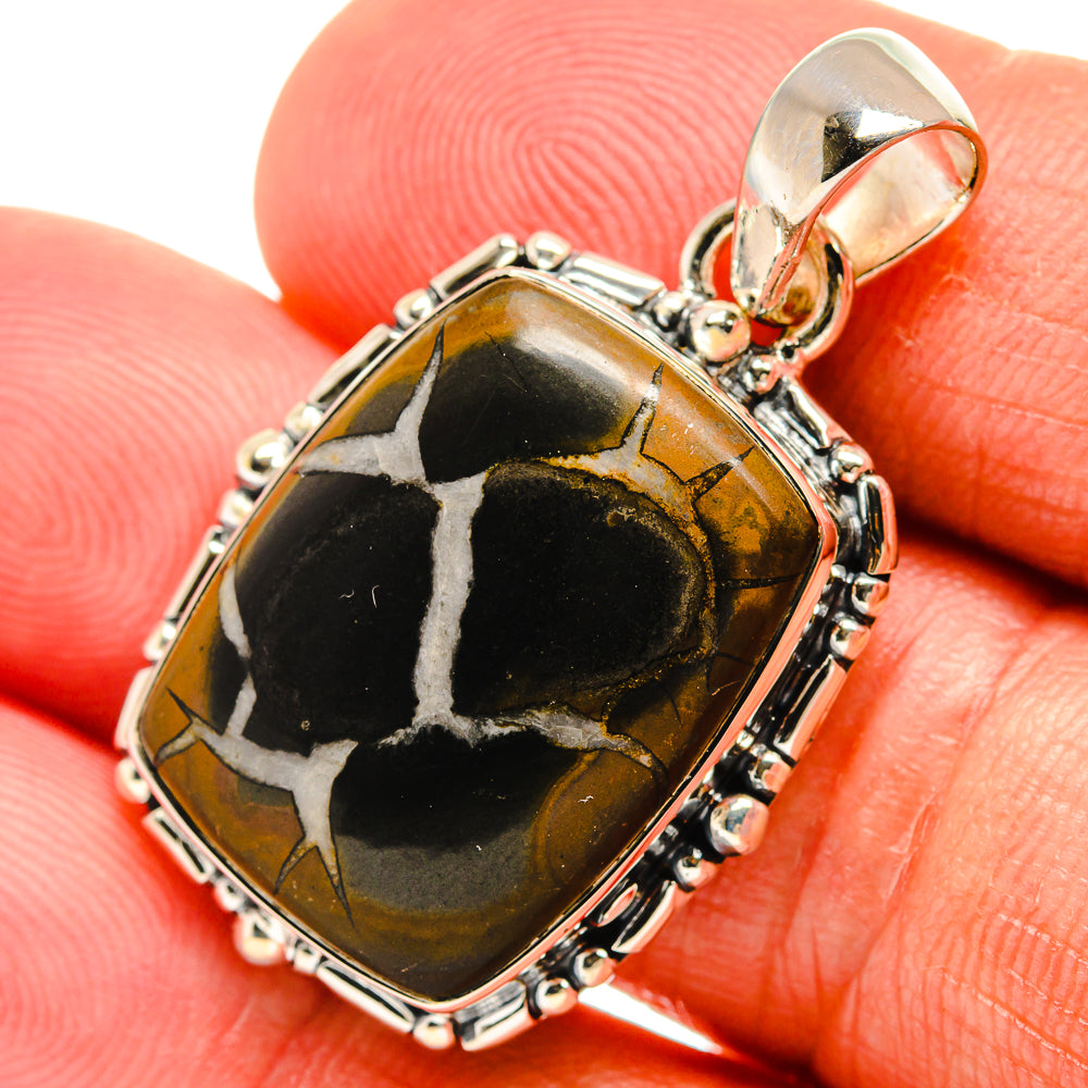 Septarian Geode Pendants handcrafted by Anasilvercos - PD25081