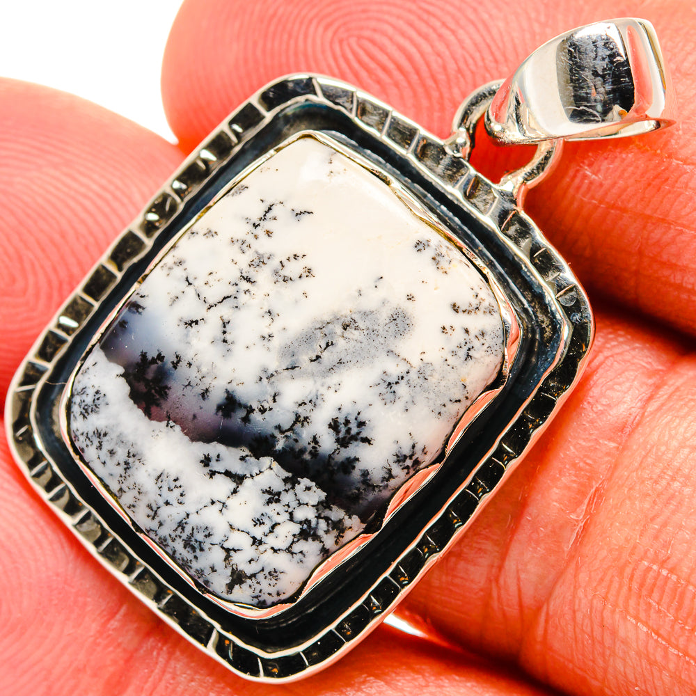 Dendritic Opal Pendants handcrafted by Anasilvercos - PD25082