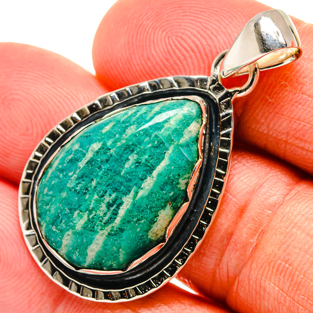 Amazonite Pendants handcrafted by Anasilvercos - PD25083
