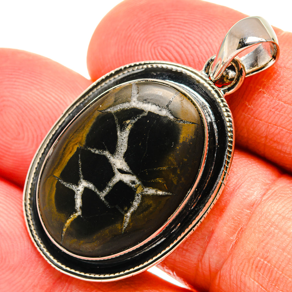 Septarian Geode Pendants handcrafted by Anasilvercos - PD25084
