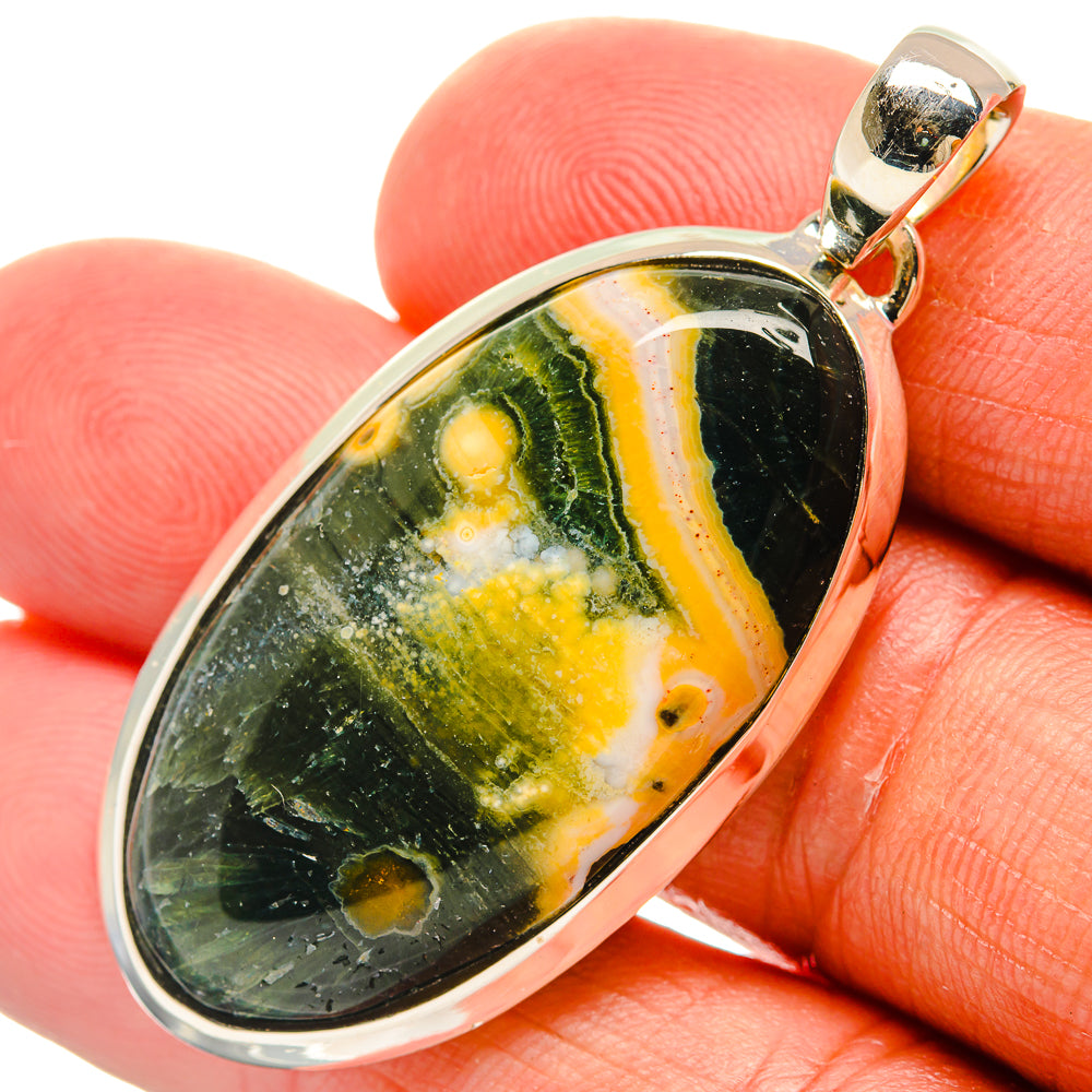 Ocean Jasper Pendants handcrafted by Anasilvercos - PD25106