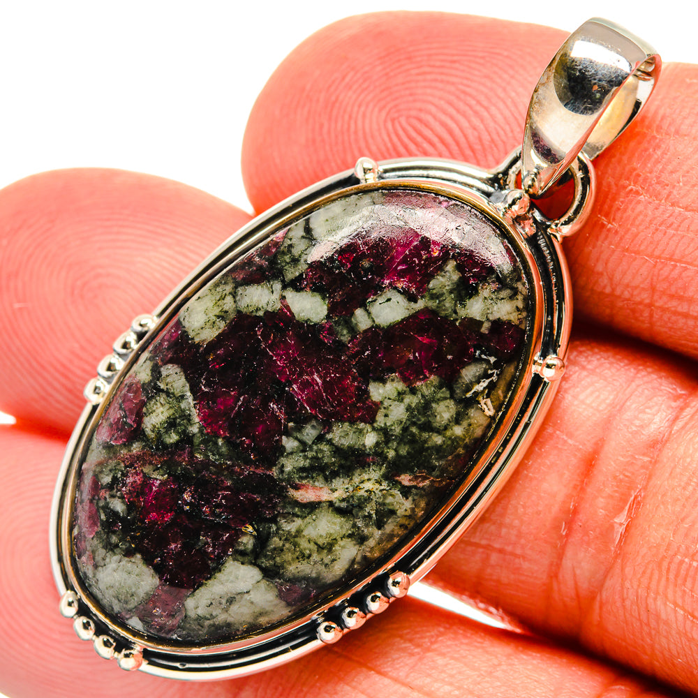 Russian Eudialyte Pendants handcrafted by Anasilvercos - PD25107
