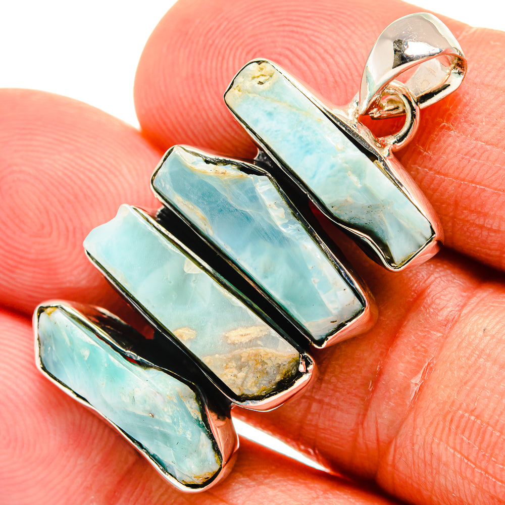 Larimar Pendants handcrafted by Anasilvercos - PD25120