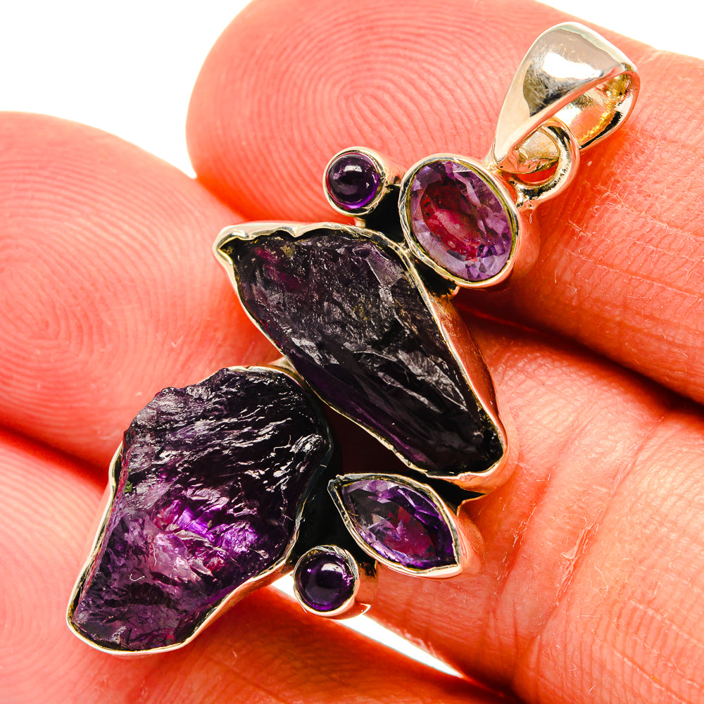 Amethyst Pendants handcrafted by Anasilvercos - PD25129